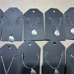 Silver Initial Pendant Necklace